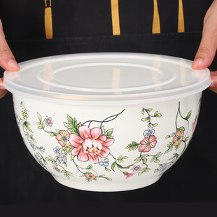 欧丽家搪瓷保鲜碗带盖密封盖搪瓷碗食品级冰箱保鲜盒收纳盒沙拉碗