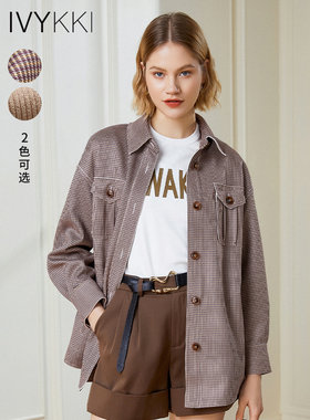 女士衬衫Ivy·Kki麂皮百搭
