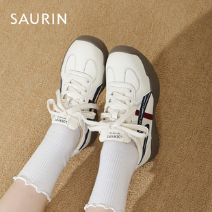 索兰德训鞋女2025秋季新款复古百搭软底轻便运动休闲鞋25CX49278