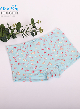 舒雅童装新品女童莫代尔亲肤卡通印花大童平角内裤3F-23354T
