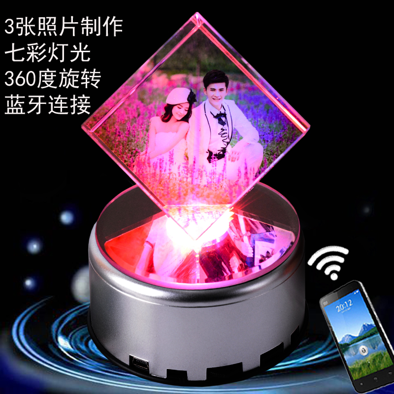 Ë®¾§Ðýתħ·½Ïà¿òÕÕÆ¬¶¨ÖÆDIYÀñÆ·ÖÆ×÷´´ÒâÉúÈÕÀñÎï520ÇéÈ˽ÚʵÓÃ