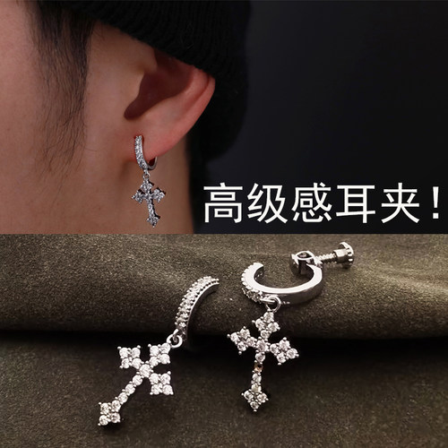 十字架高级感耳夹女无耳洞男耳挂