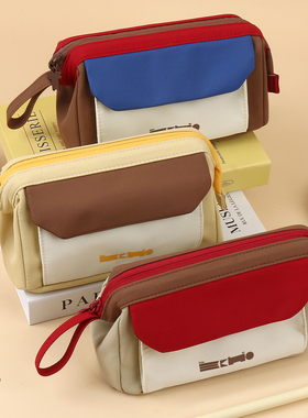 本木初品联名/echo航行日志 大容量强支撑吐司包 创意唯美高颜值牛津布化妆包多功能桌面收纳文具袋铅笔袋