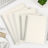 侧翻上翻线圈本 本木初品联名 基础款 简约透明磨砂横线空白英语点阵方格格子学生笔记本文具记事本日记本子