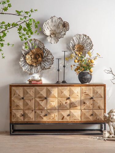 储物玄关柜实木餐边柜靠墙侘寂风