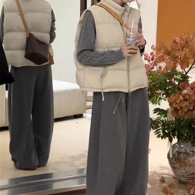 羽绒马甲女短款背心秋冬2025新款叠穿洋气宽松小个子坎肩外穿马夹,女装/女士精品,马夹,淘宝优惠券,粉丝福利购,淘宝优惠卷