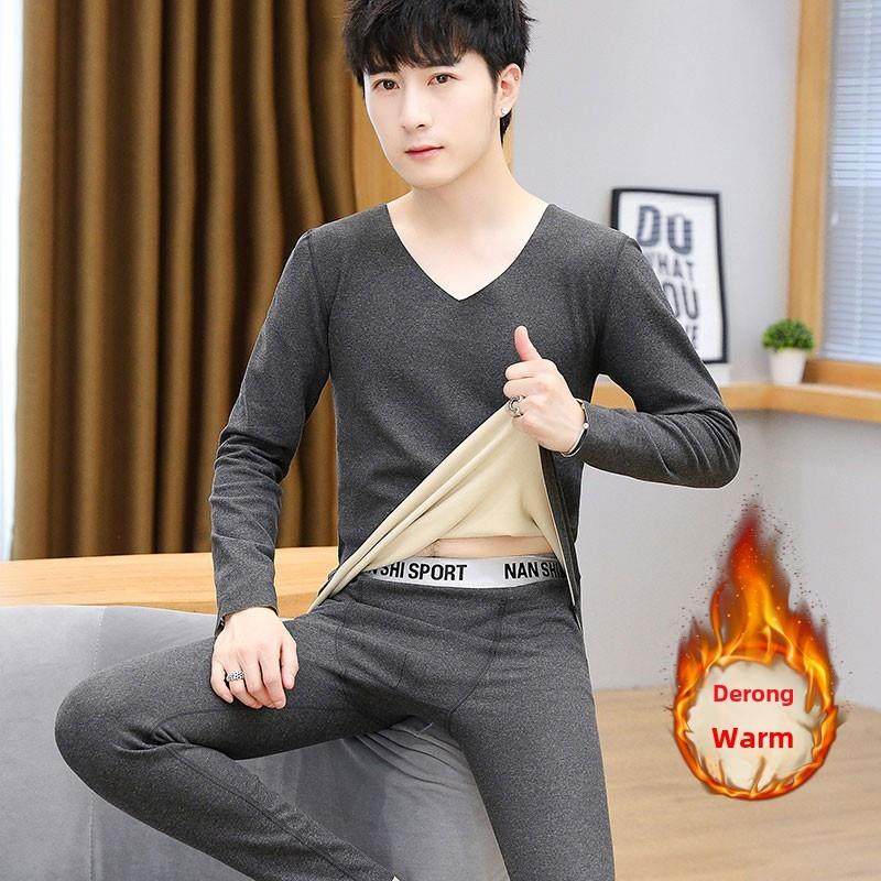 新款德绒保暖内衣套装男士秋冬加绒恒温纯色V领无痕内搭秋衣秋裤,女士内衣/男士内衣/家居服,保暖套装,淘宝优惠券,粉丝福利购,淘宝优惠卷