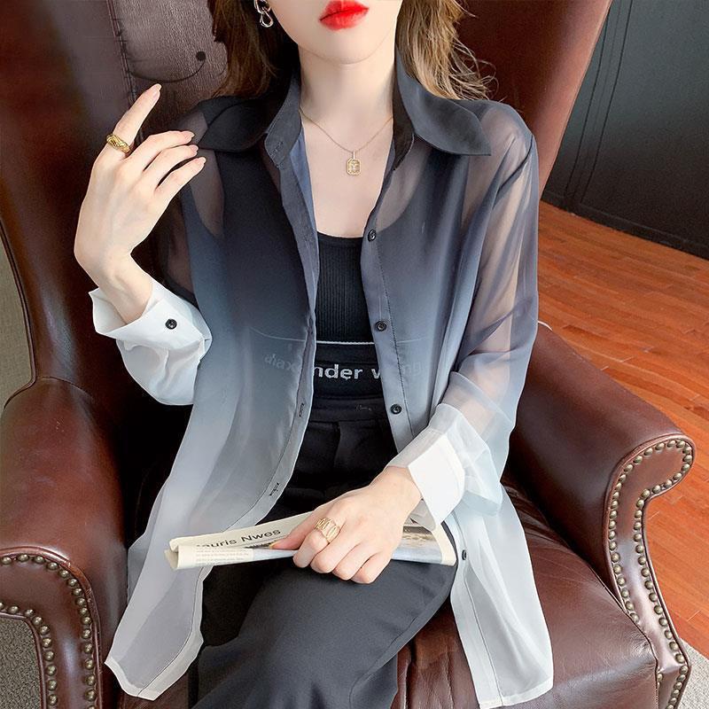 透气冰丝防晒衣女款夏季防紫外线雪纺衬衫2025新款上衣开衫薄外套