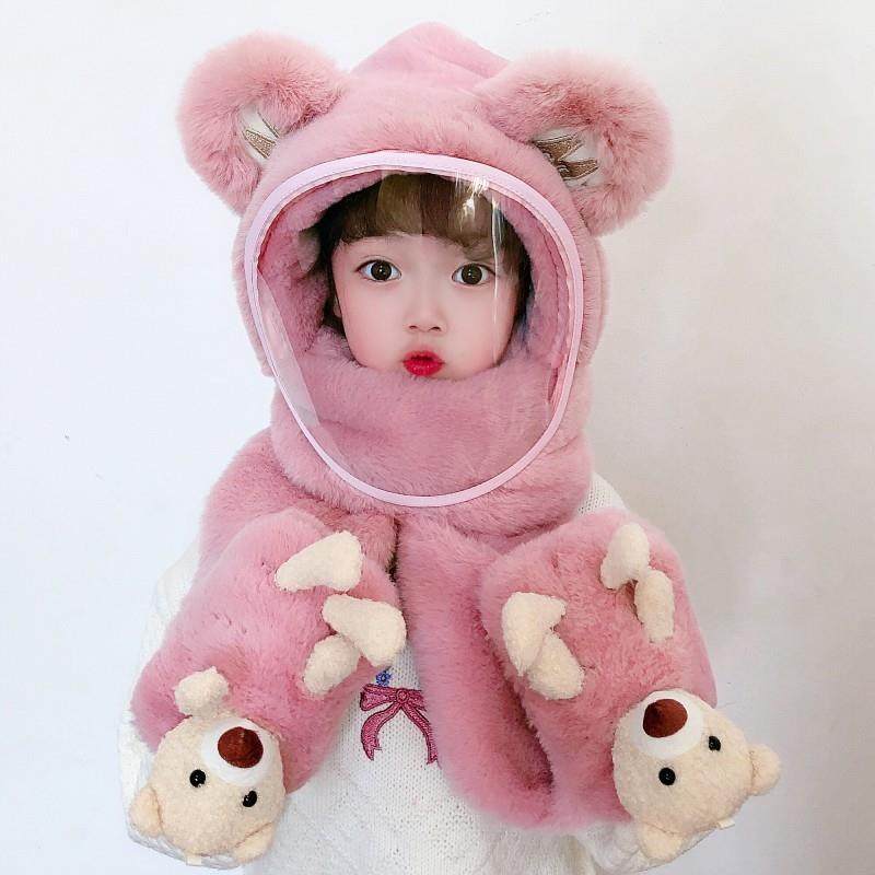 宝宝帽子冬季保暖新款男女童防护面罩儿童围巾手套一体户外档风帽,童装/婴儿装/亲子装,帽子,淘宝优惠券,粉丝福利购,淘宝优惠卷