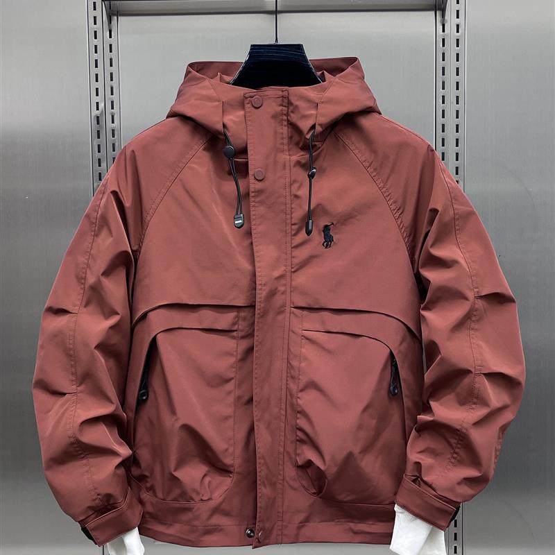 2025秋季新款男士连帽夹克外套潮流简约百搭青年休闲运动冲锋衣潮,男装,夹克,淘宝优惠券,粉丝福利购,淘宝优惠卷