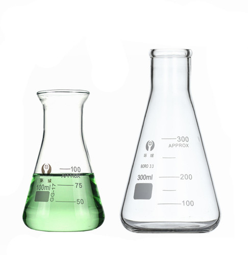大口三角烧瓶 直口锥形烧瓶50ml100ml250ml500ml1000ml加厚耐高温