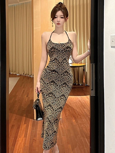 Ретро летнее платье, сексуальная юбка, А-силуэт