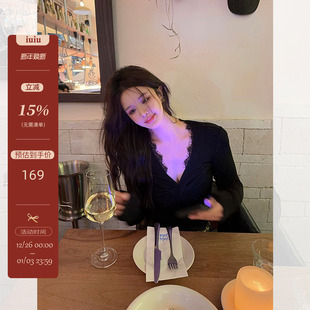 人气王 打底衫 老钱调闪闪上衣 性感高弹长袖 bi入 IUIU阿晶家