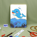 掐丝珐琅DIY鲸鱼卡通装 饰画材料包亲子手工制作非遗景泰蓝釉料