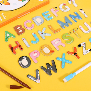 磁性字母拼图玩具益智abcd英文字母贴拼音磁力贴儿童早教益智