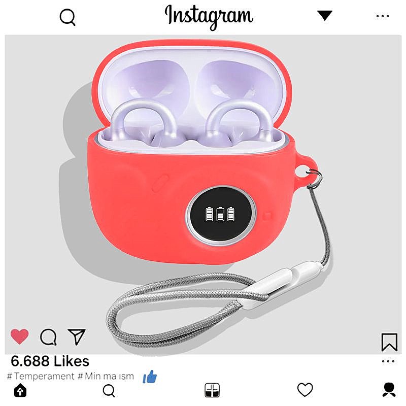 漫步者拍拍耳夹式保护壳适用漫步者花再 拍拍耳夹式蓝牙耳机保护套漫步者拍拍耳机壳简约纯色一体式硅胶软壳