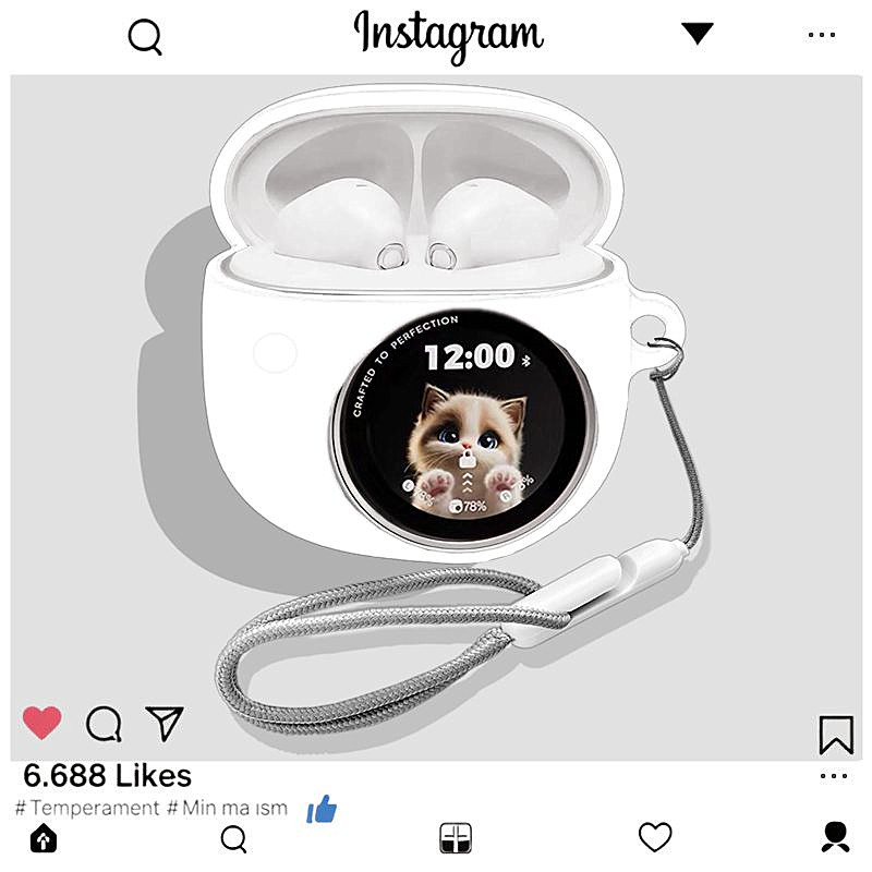 适用于漫步者花再拍拍蓝牙耳机保护壳漫步者拍拍耳机壳漫步者花再拍拍保护套简约纯色连体式防摔硅胶软壳