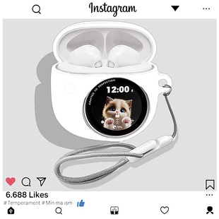 适用于漫步者花再拍拍蓝牙耳机保护壳漫步者拍拍耳机壳漫步者花再拍拍保护套简约纯色连体式防摔硅胶软壳