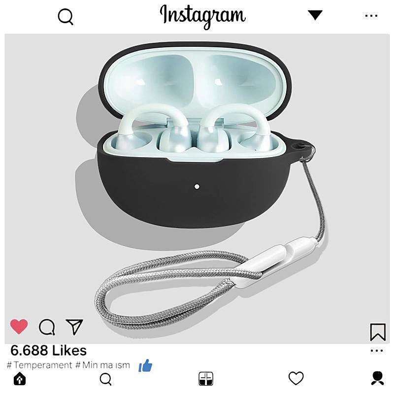 适用于漫步者X Clip耳夹式蓝牙耳机保护壳漫步者Comfo Clip耳机壳漫步者Comfo Clip Q耳机壳简约纯色硅胶软壳