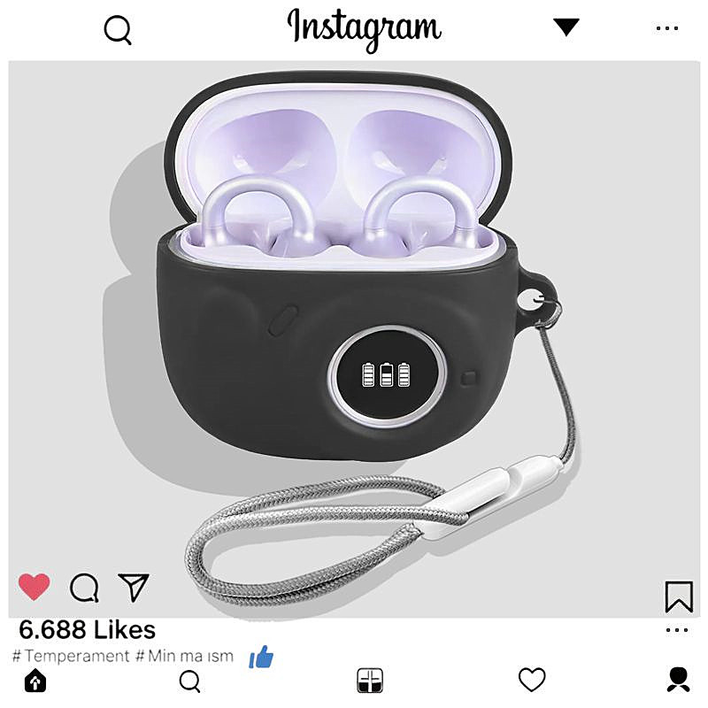 漫步者拍拍耳夹式保护壳适用漫步者花再 拍拍耳夹式蓝牙耳机保护套漫步者拍拍耳机壳简约纯色连体式硅胶软壳