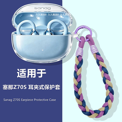 适用塞那Z70S耳夹式透明保护套