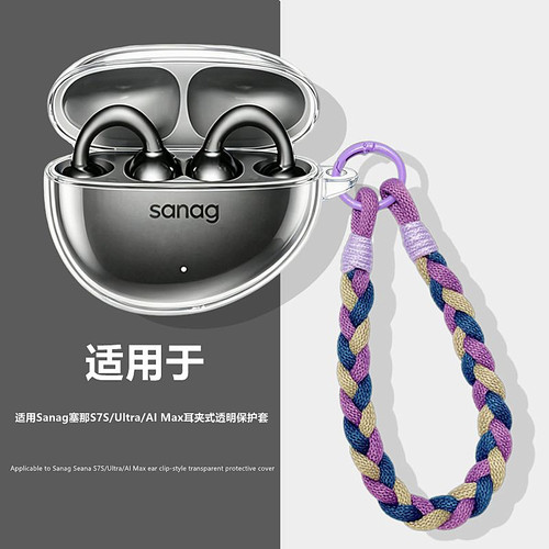 适用塞那S7S耳夹式透明保护套