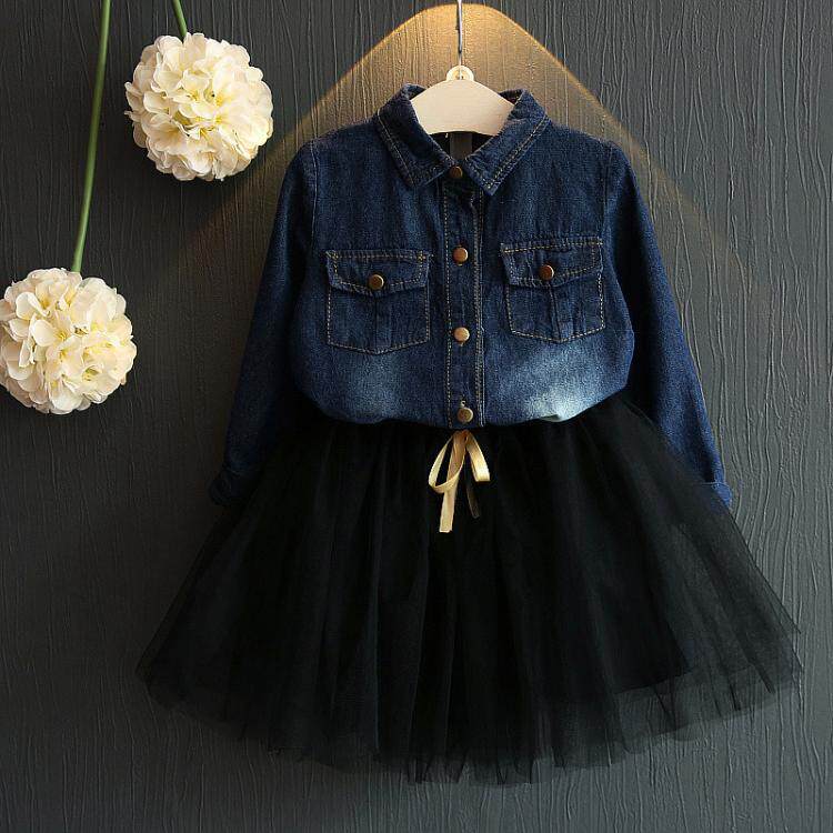 Chemise fille à manche longue en toile - Ref 2084974 Image 1