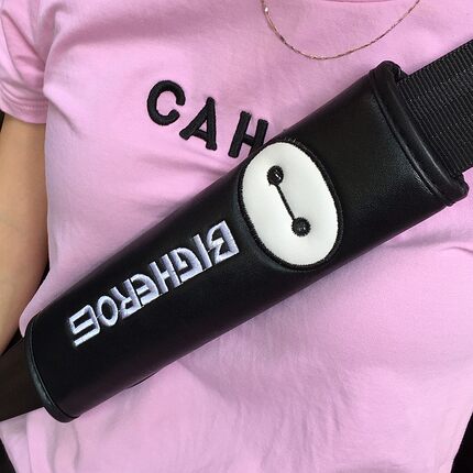 普晶汽车卡通可爱大白四季女士车用手刹套排挡套安全带护肩小套饰