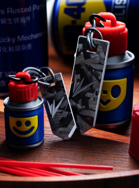 WEAVER织巢鸟 纯碳纤维材质魔术贴开箱刀快取拉手EDC工具士气章