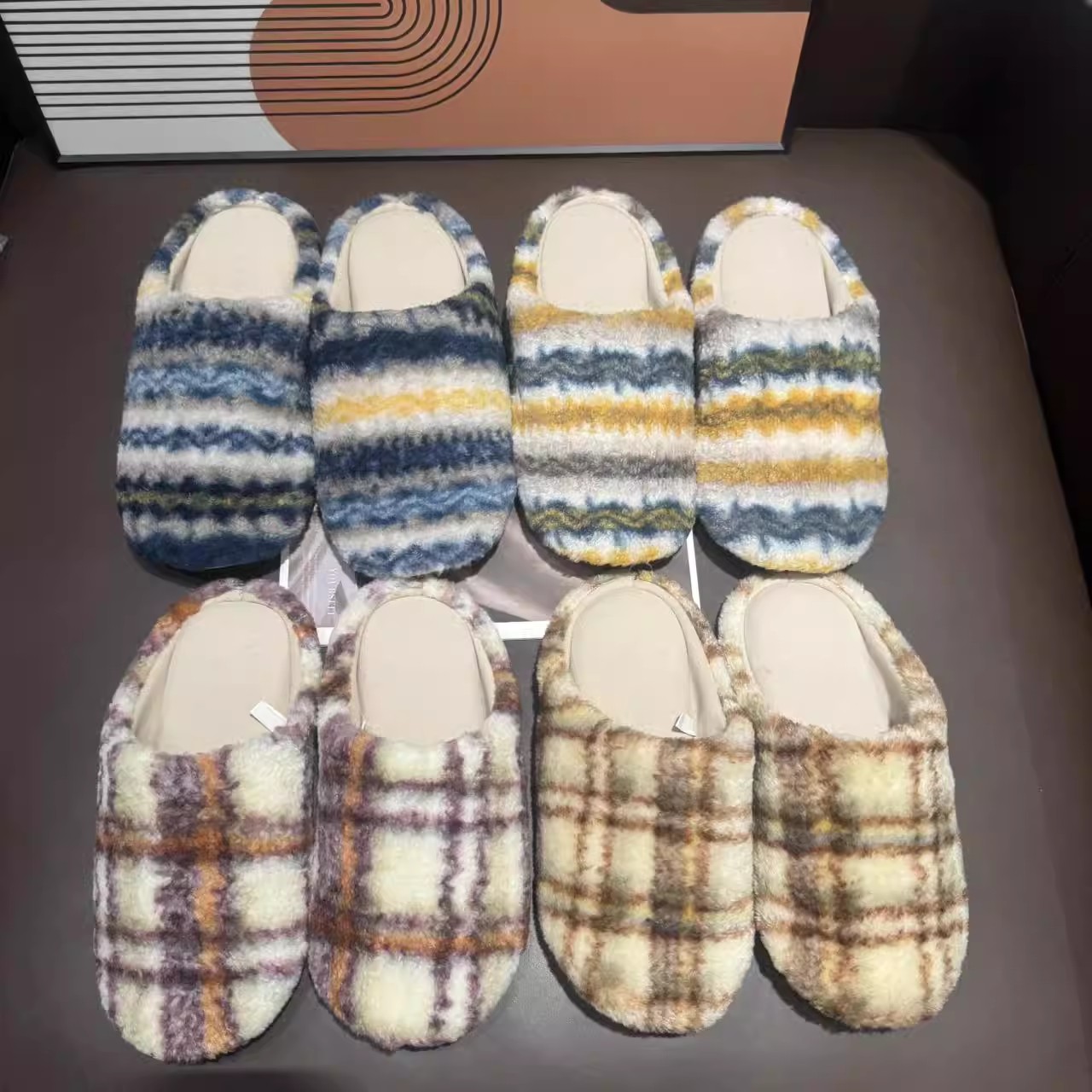 静音防滑男女保暖毛绒居家棉拖鞋