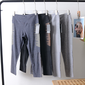 女式 新款 速干透气网眼拼接健身裤 瑜伽裤 女 89美金 七分裤 老美单