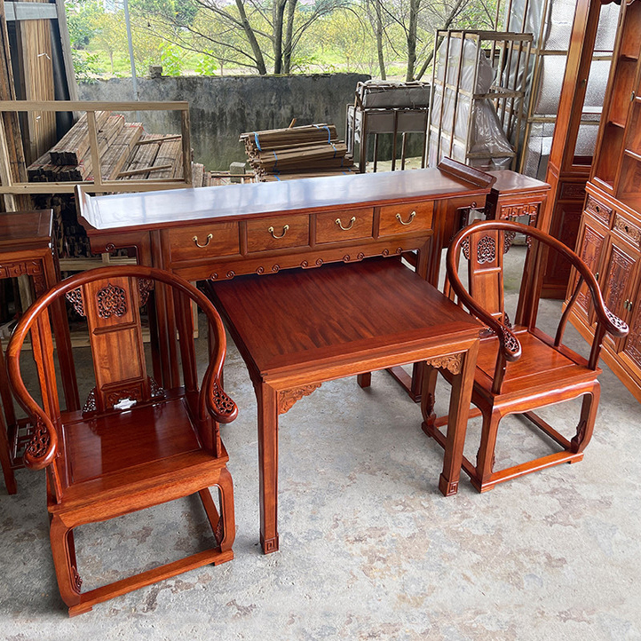 菠萝格中堂八仙桌供台