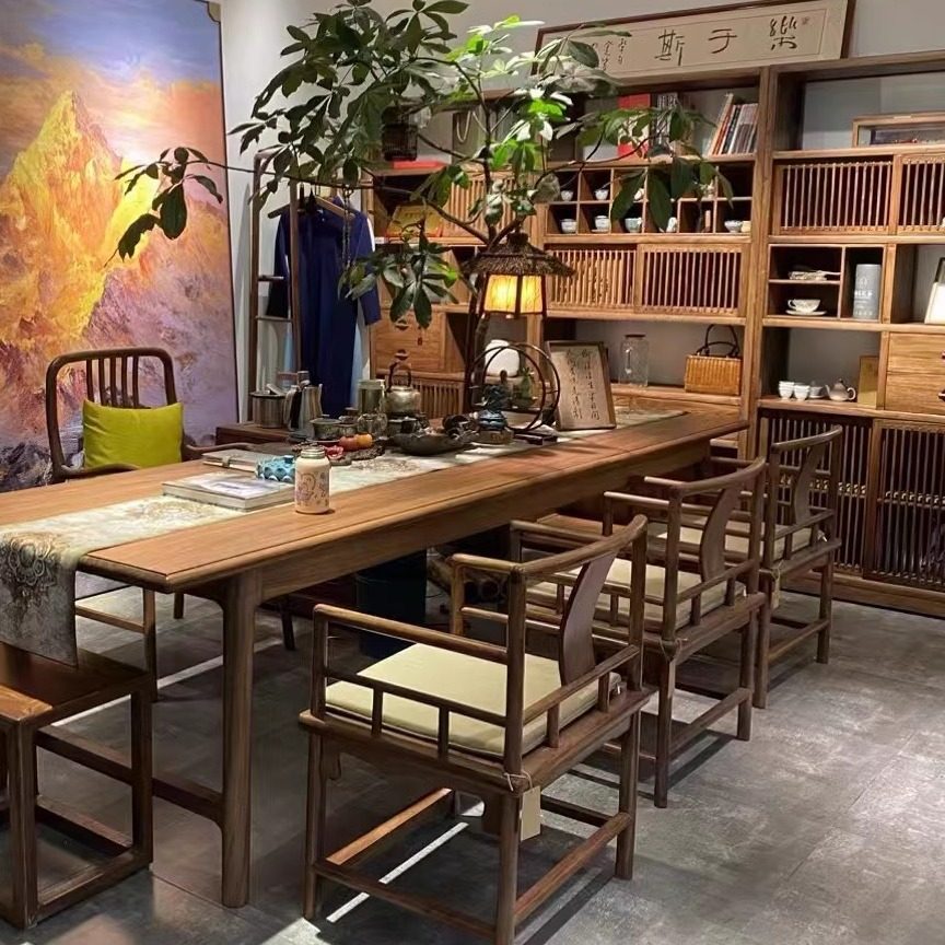 茶桌办公室桌家用简易台式泡茶椅组合一桌五椅家用茶几茶台烧水壶