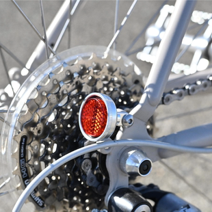 仅12g 新款 反射器 自行车车尾铝合金反光牌 小布通用 Kiley10周年