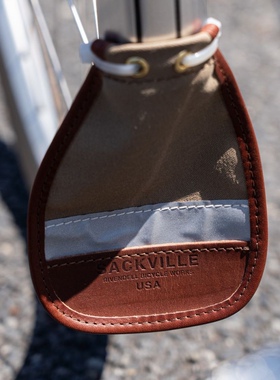 日本RIVENDELL代购 自行车宽挡泥板 耐用防水尼龙拼皮革 骑行配件