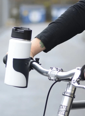 DELTA日本代购 自行车饮料架  咖啡杯 水瓶 水壶 黑色骑行车把架
