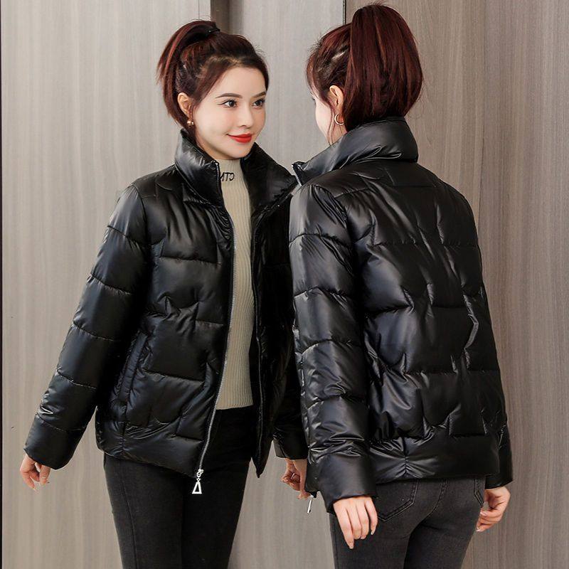 时尚短款外套女秋冬百搭新款轻薄羽绒棉服洋气棉衣女棉袄开衫清仓