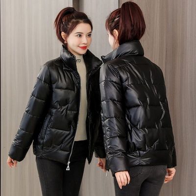 时尚短款外套女秋冬百搭新款轻薄羽绒棉服洋气棉衣女棉袄开衫清仓