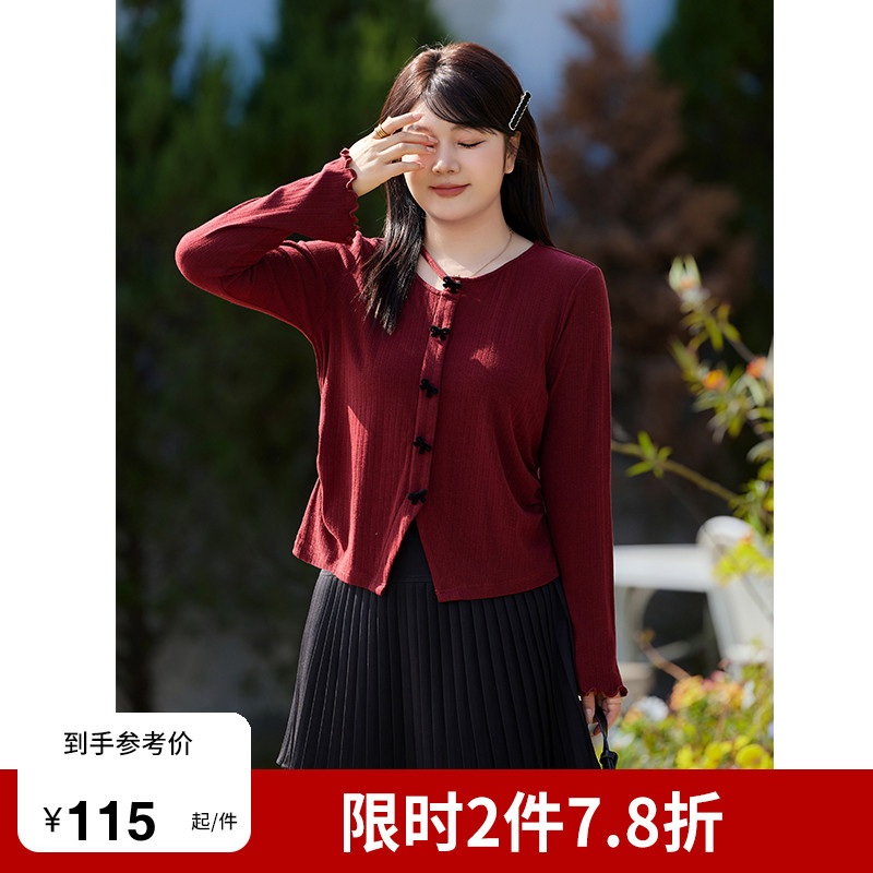 大码显瘦针织上衣