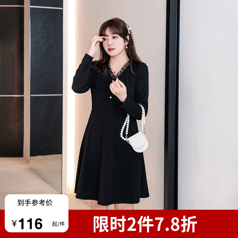 2022长袖显瘦连衣裙绮娑