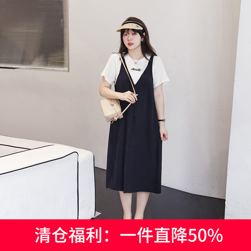 2022年夏季假两件直筒连衣裙