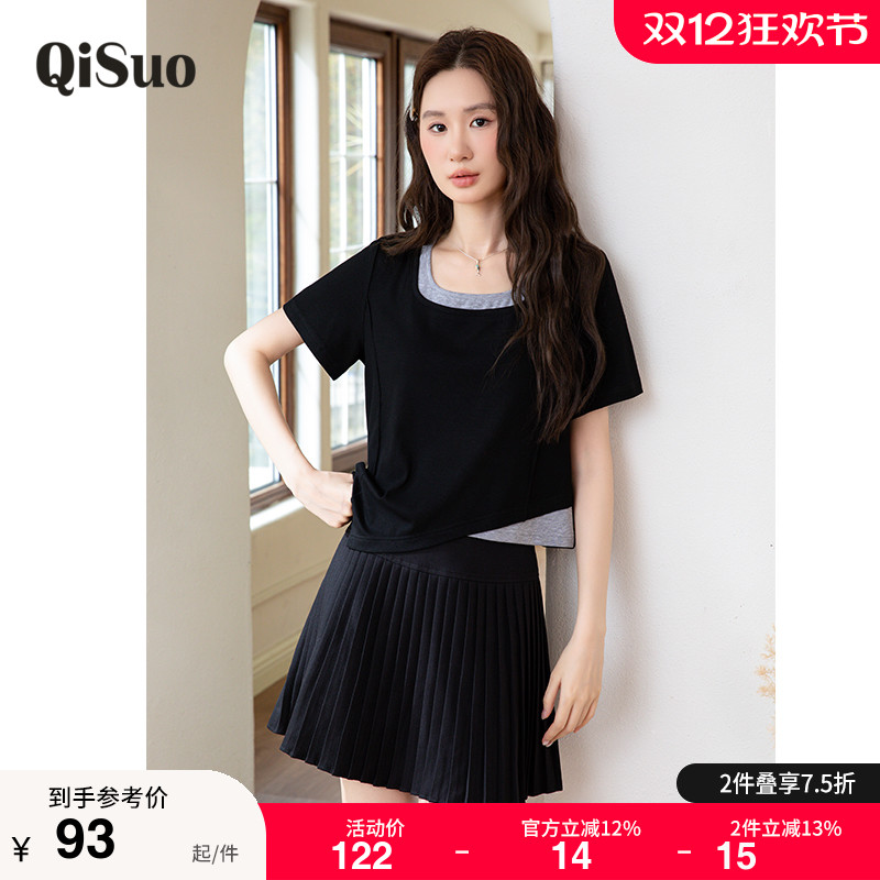 大码显瘦T恤上衣