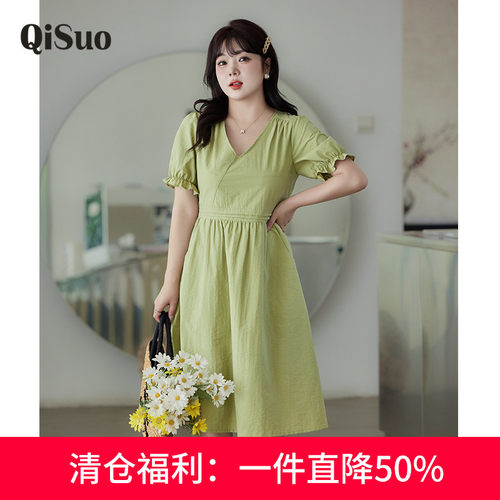 显瘦    气质   大码连衣裙
