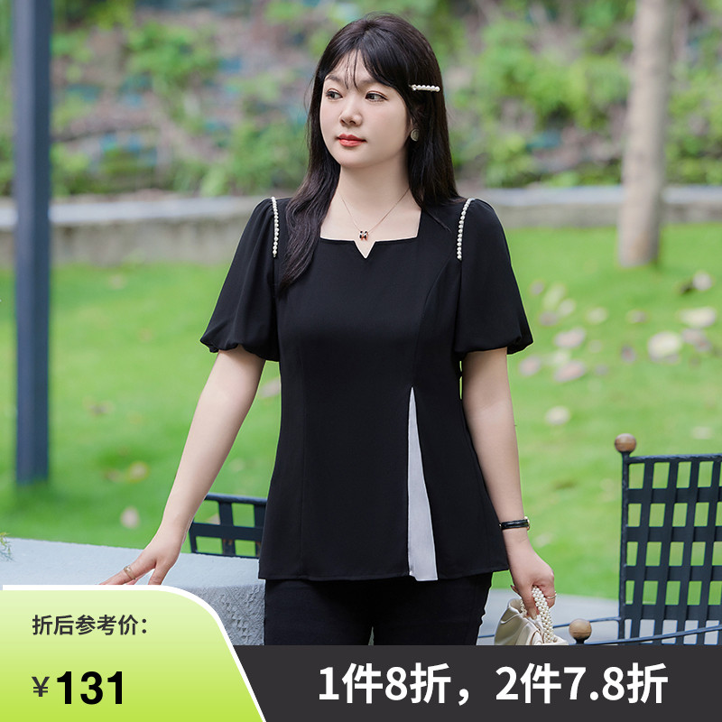 显瘦大码雪纺衫绮娑女装