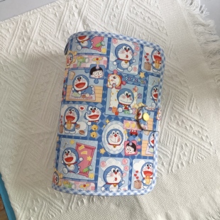 手工布艺可爱卡通哆啦A梦存单本A5卡包证件包护照包收纳包存钱本