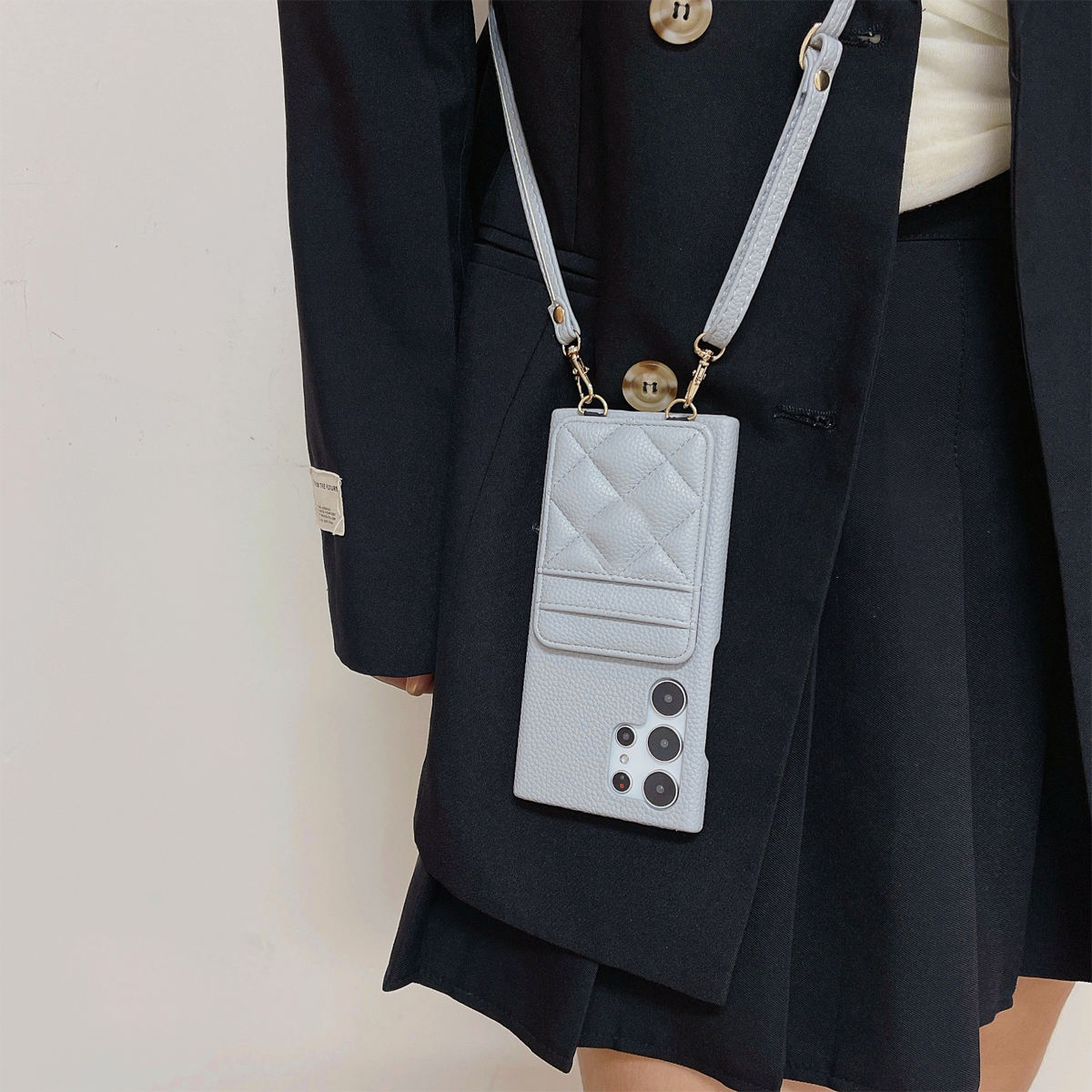 三星s23ultra手机壳挂绳s23+斜跨