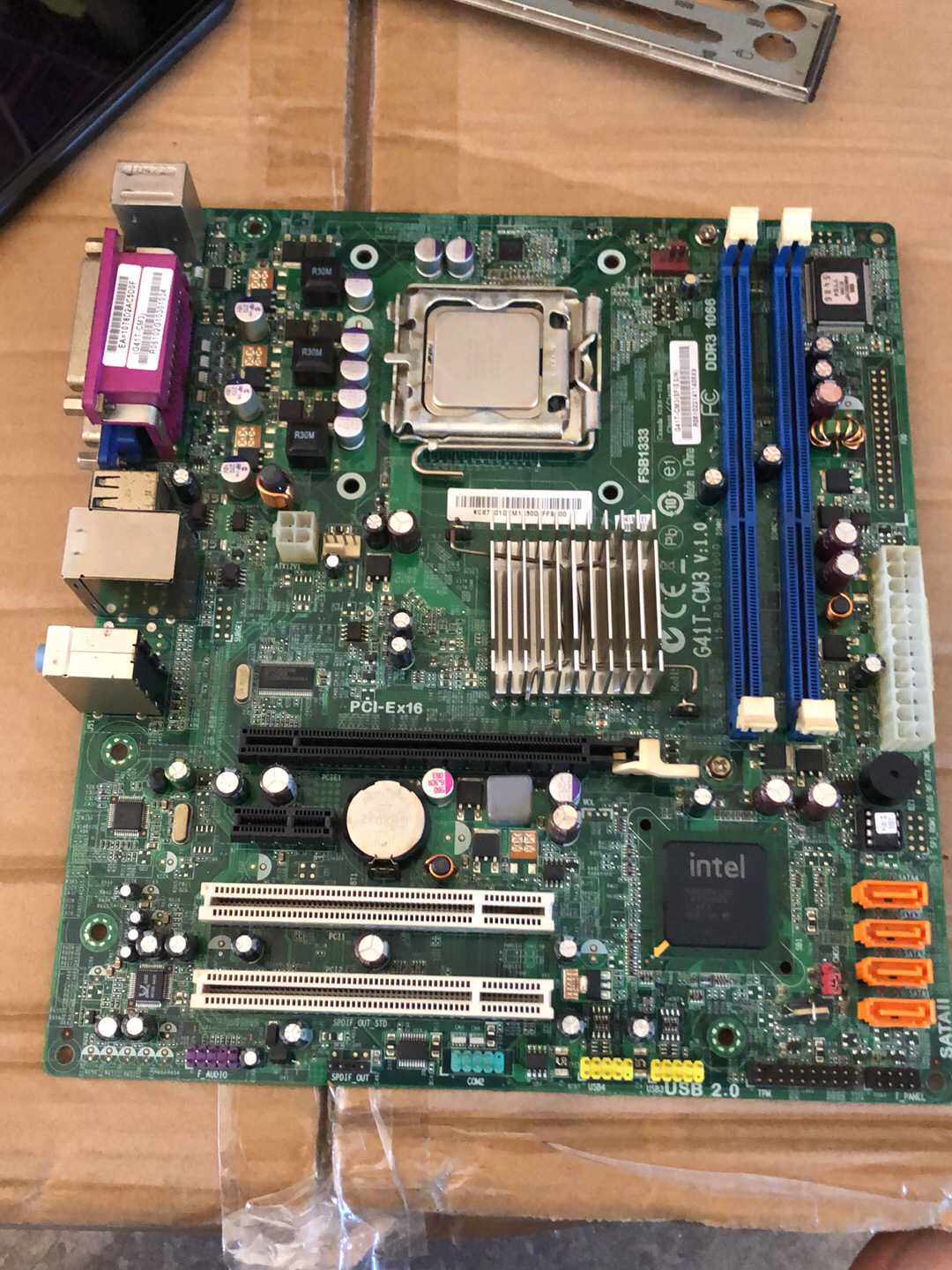 清华同方g41 主板g41t-cm3 v1.0 台式机 方正 海尔 长城 775主板