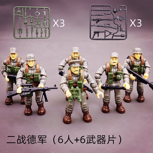 一战二战兵人关节可动苏德军人仔