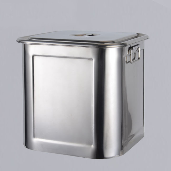 米桶带盖加厚不锈钢储物桶98斤