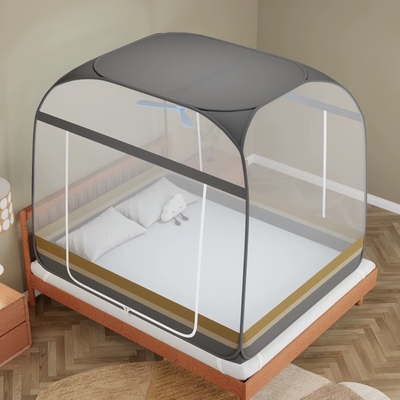 新款蒙古包防尘顶蚊帐家用卧室网罩免安装可折叠学生宿舍单双人床